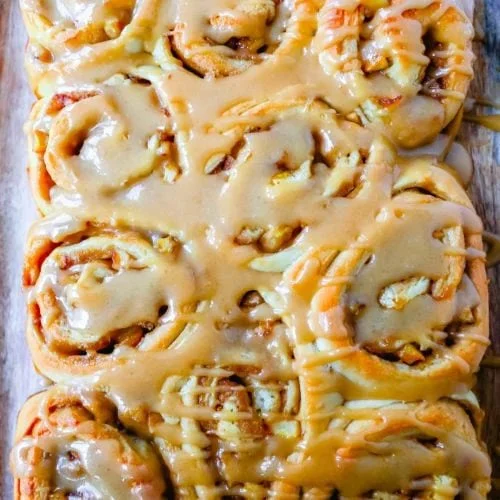 Apple Cinnamon Caramel Rolls