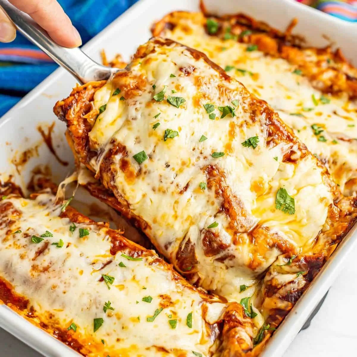 Black Bean Sweet Potato Enchiladas