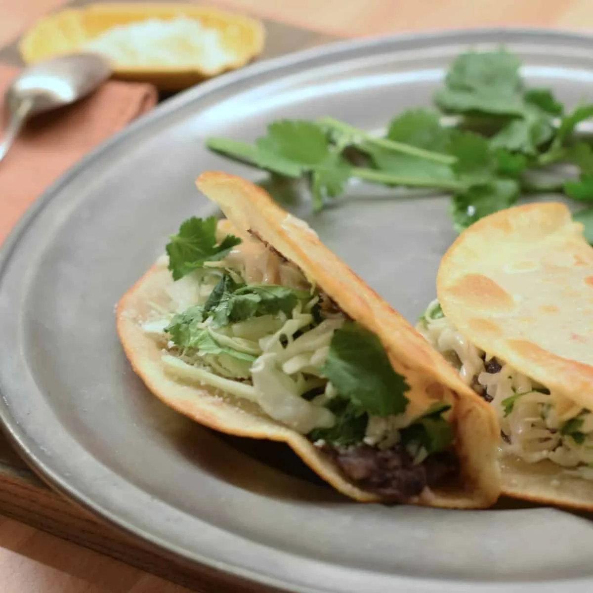 Black Bean Tacos with Chipotle Crema