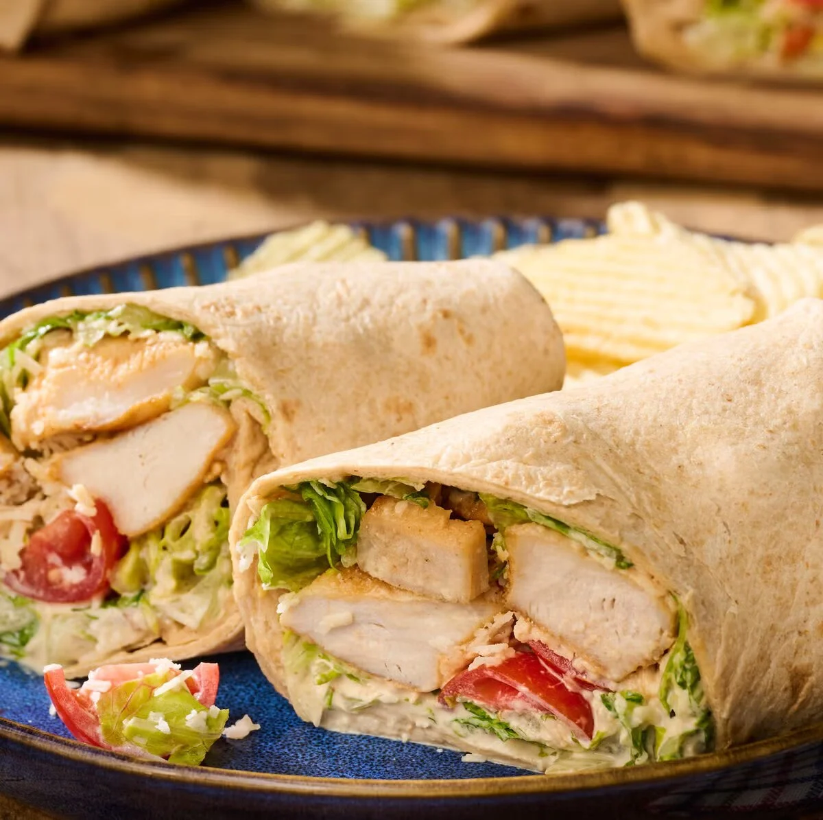 Caesar Chicken Wraps