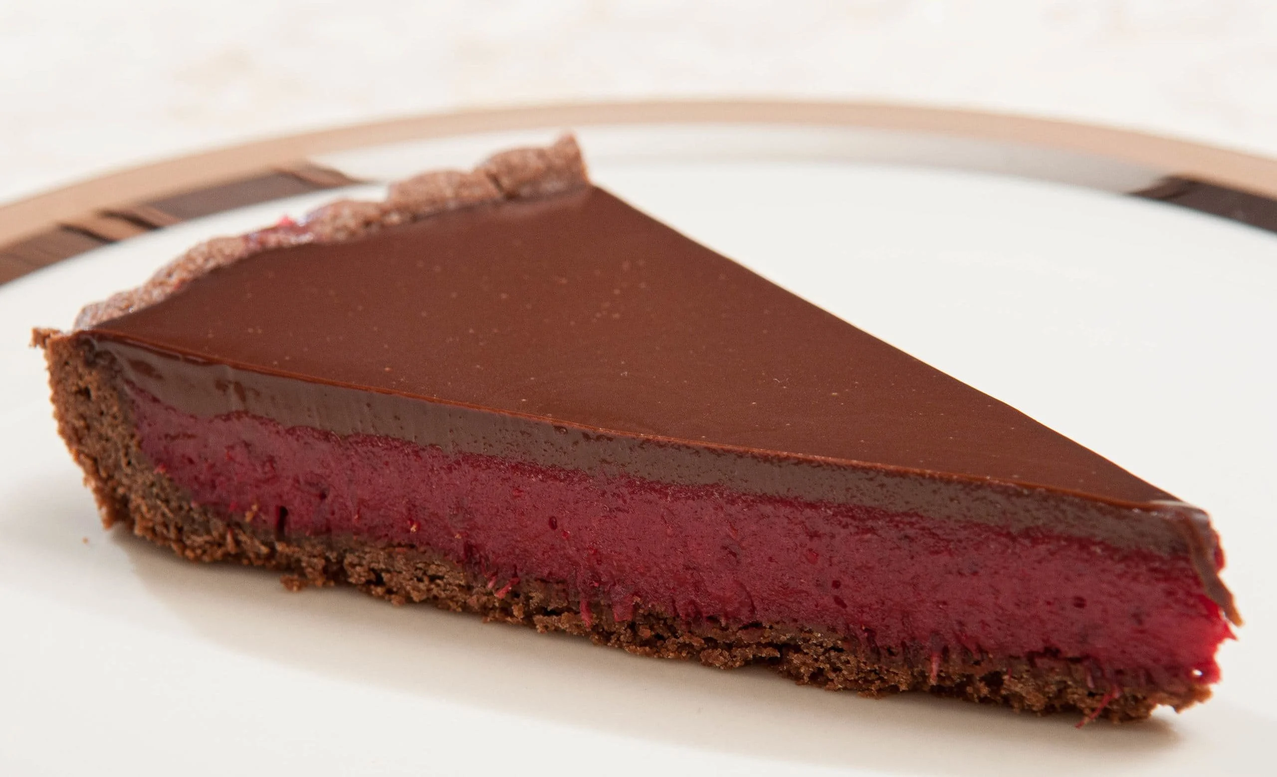 Cranberry Chocolate Curd Tart