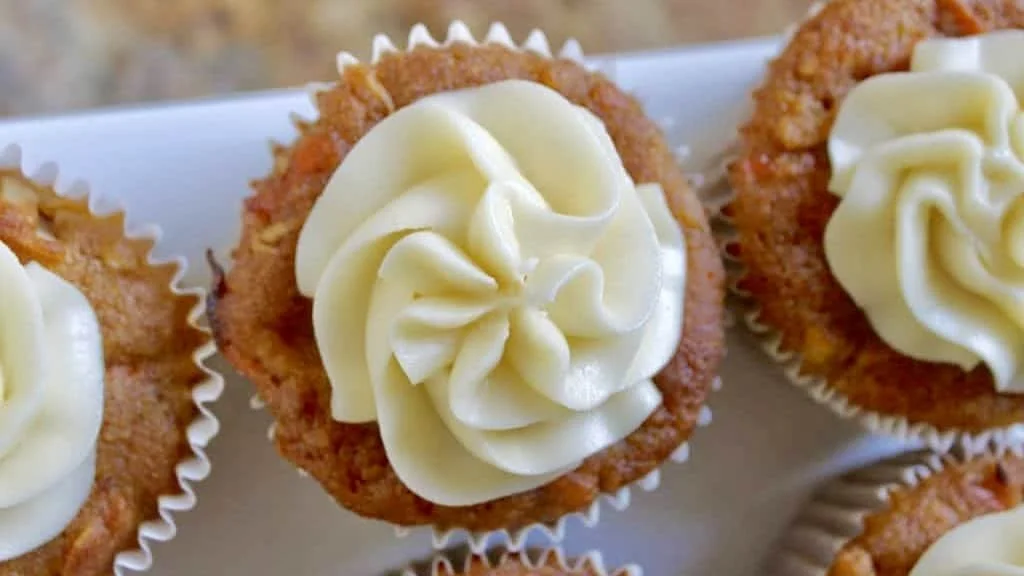 Cream Cheese Frosted Pumpkin Muffins