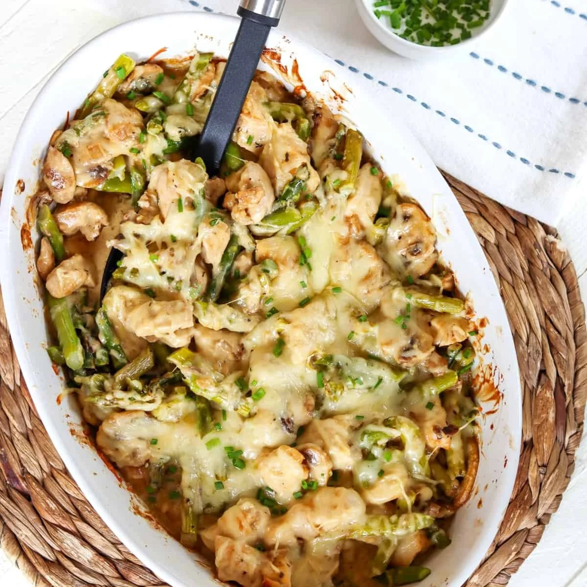 Creamy Chicken and Asparagus Bake
