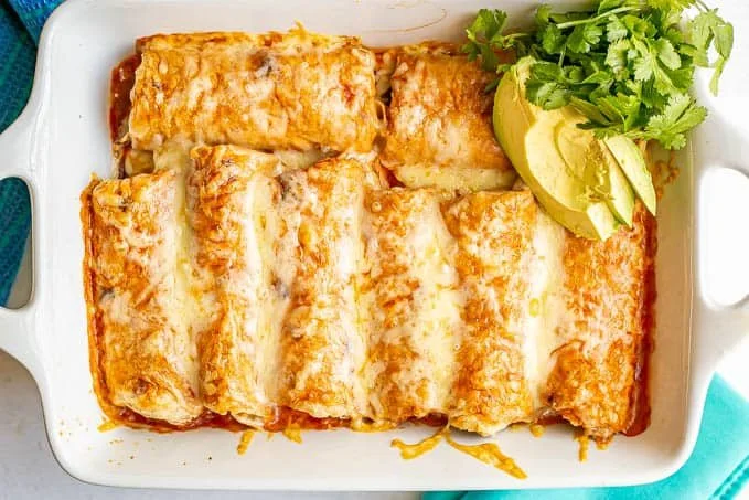 Creamy Chicken Enchiladas for Dinner