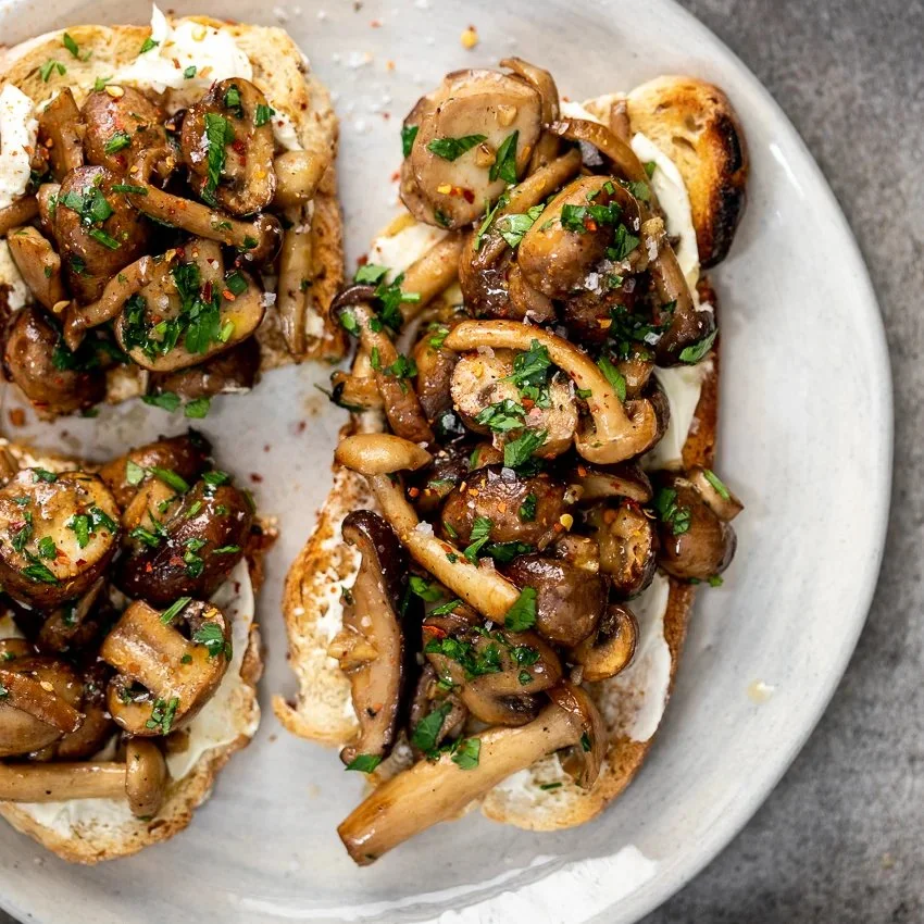 Creamy Mushroom Toast Recipe