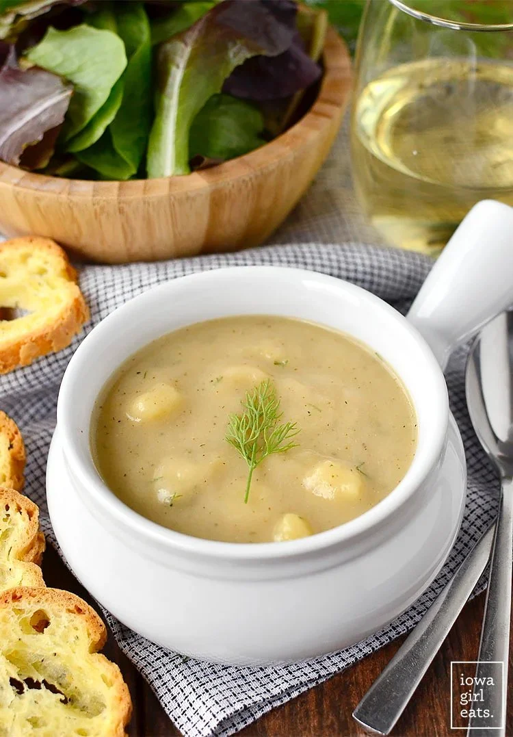 Creamy Roasted Cauliflower and Potato Soup