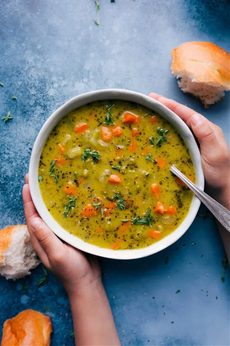 Creamy Vegetarian Split Pea Soup