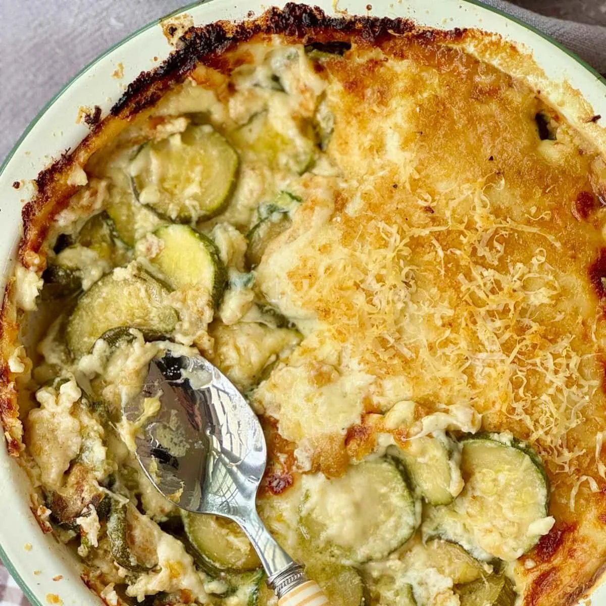 Creamy Zucchini Gratin