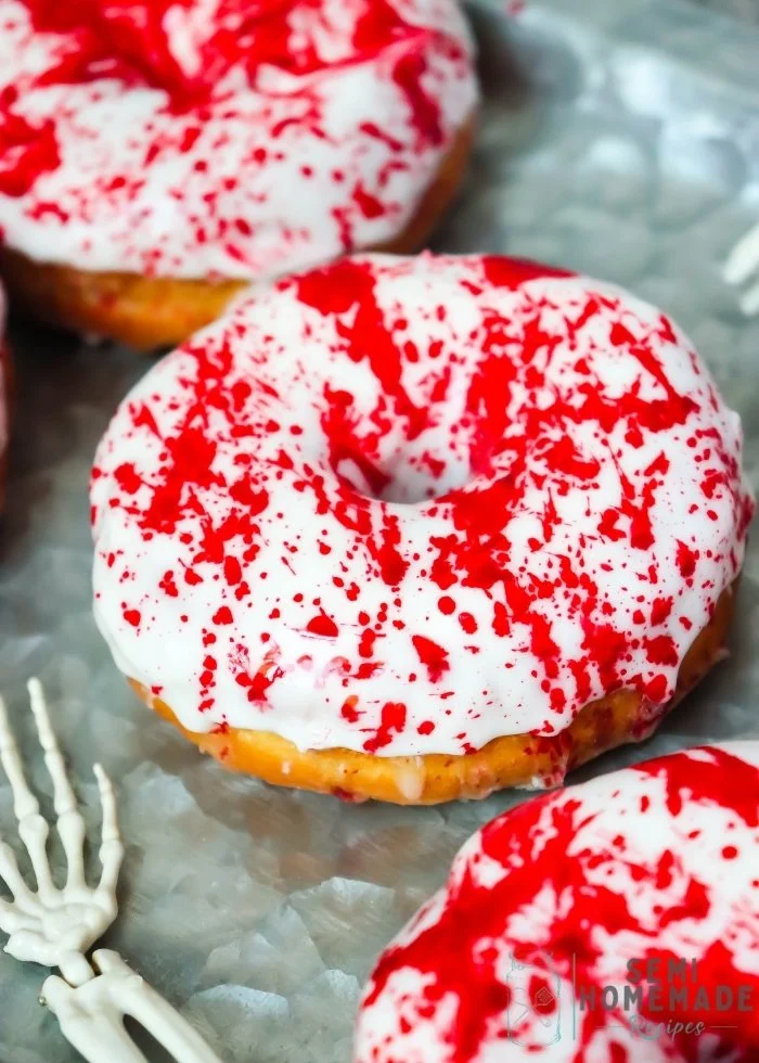 Crimson Splatter Donuts