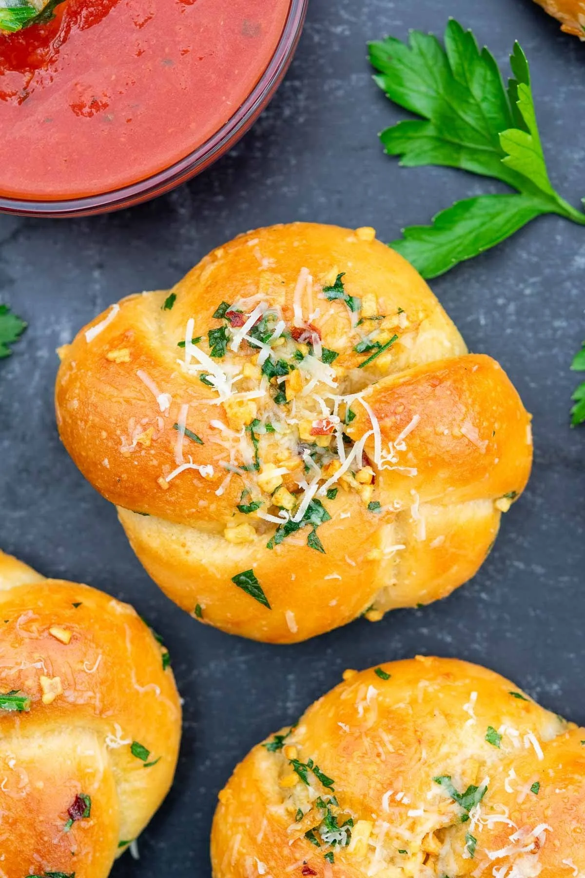 Crispy Sourdough Garlic Knots