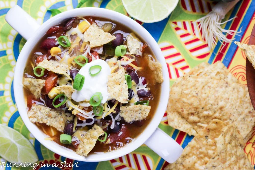 Crock Pot Vegetarian Taco Soup