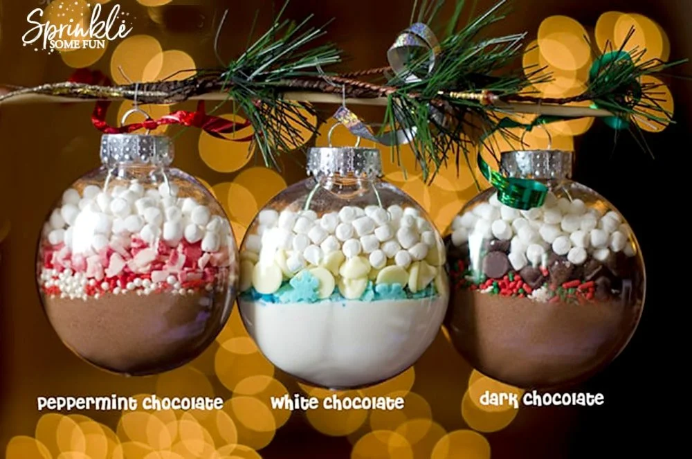 DIY Cocoa Mix Ornaments