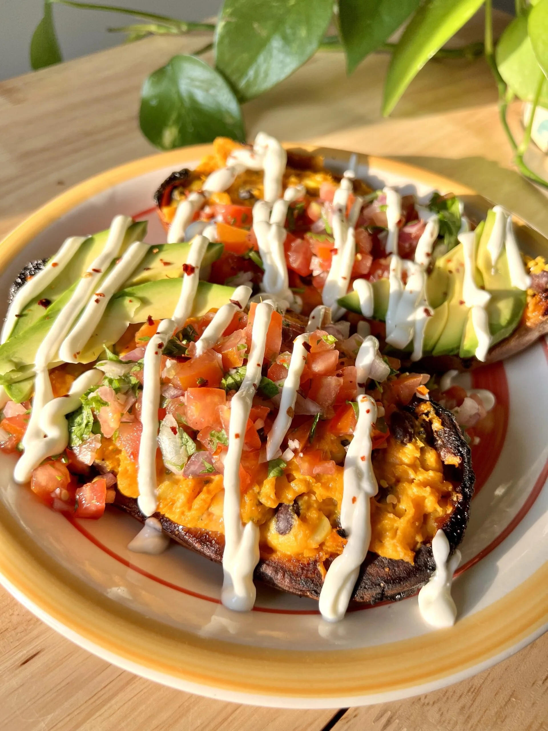 Double-Baked Loaded Sweet Potatoes