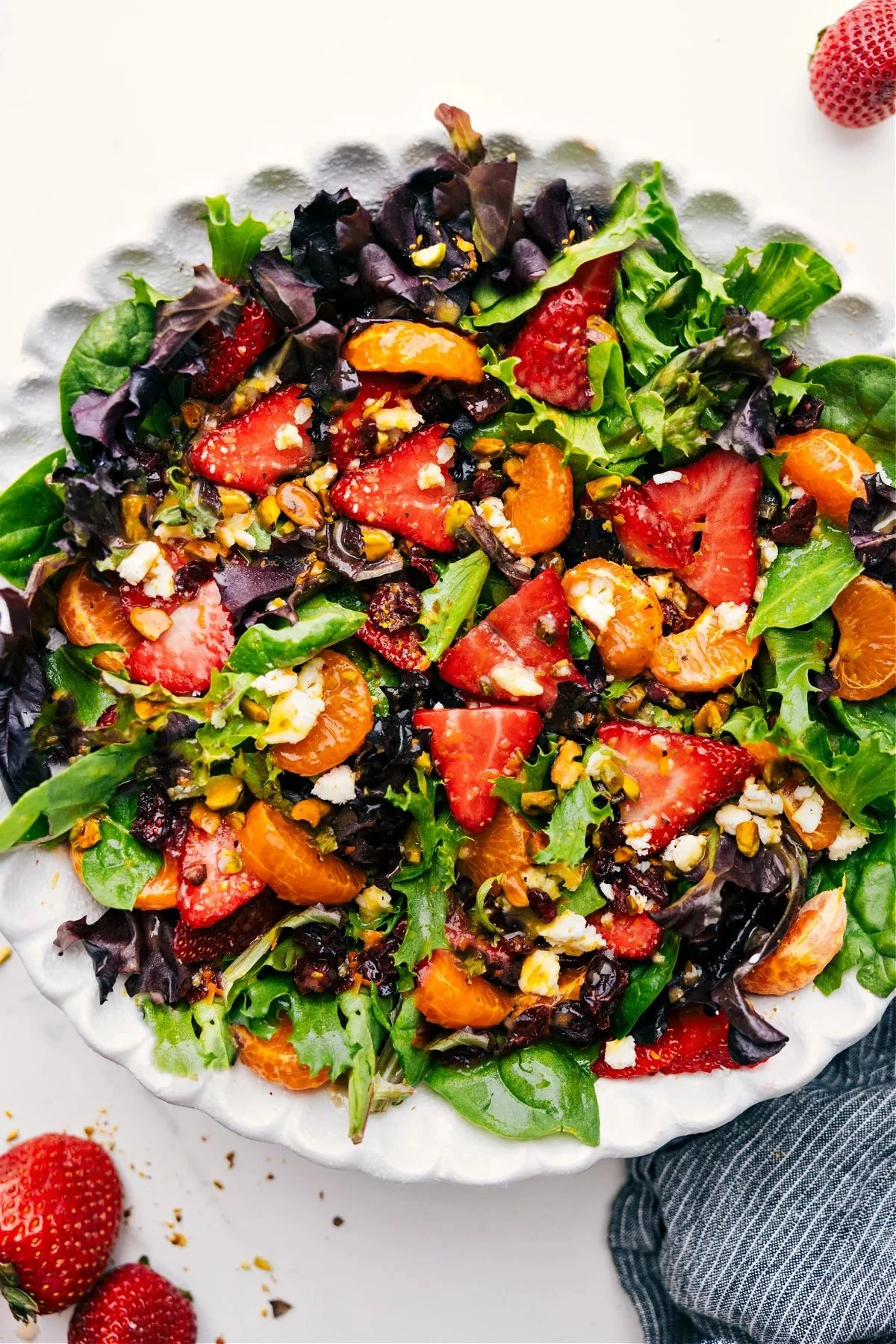 Fresh Strawberry Salad with Mint