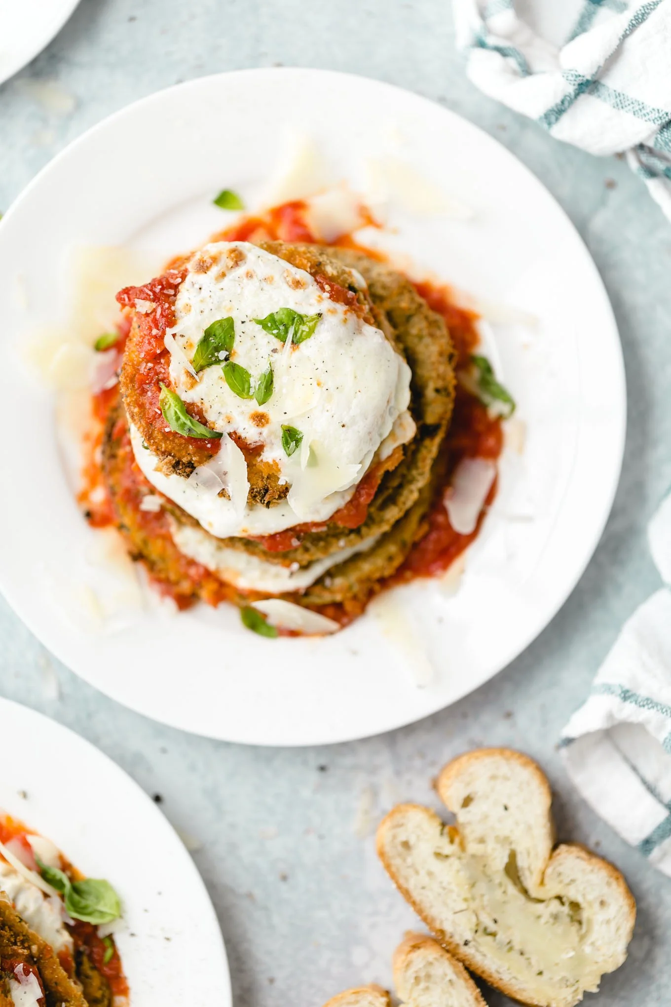 Healthy Oven Baked Eggplant Parmesan
