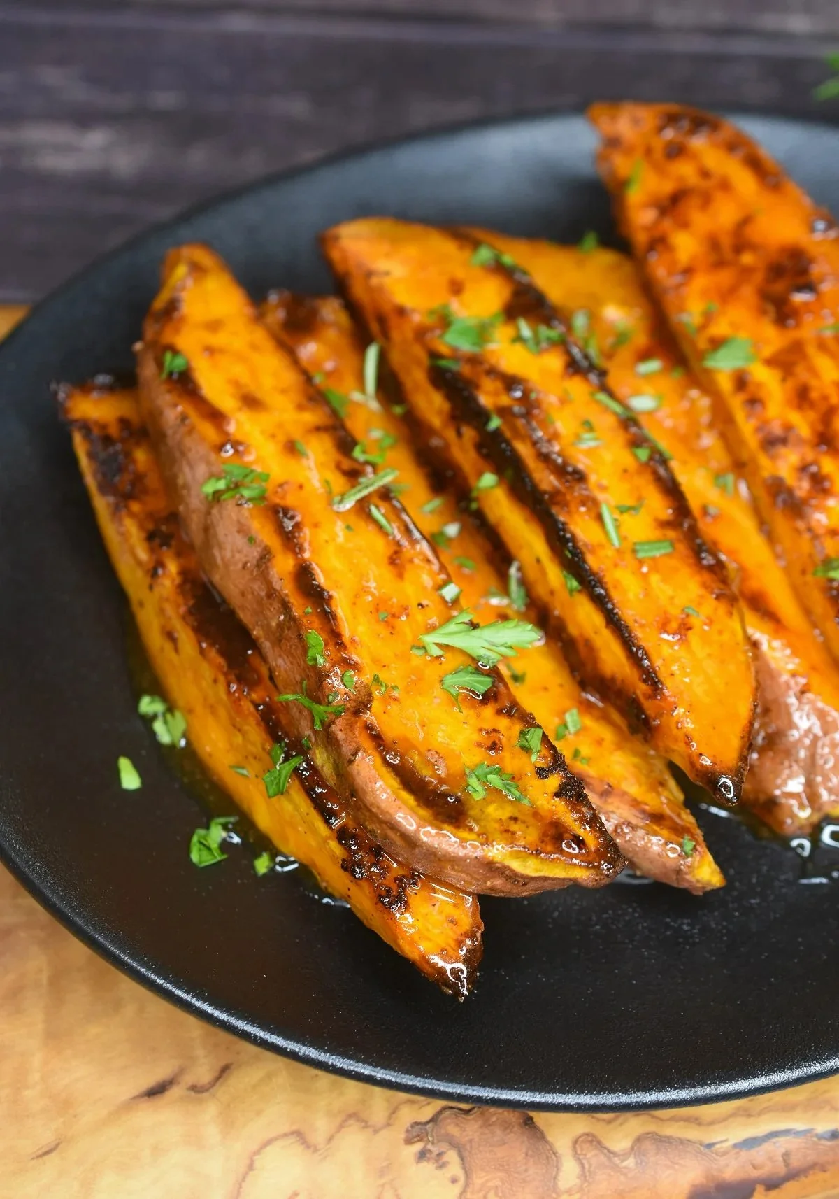Hot Honey Glazed Sweet Potatoes