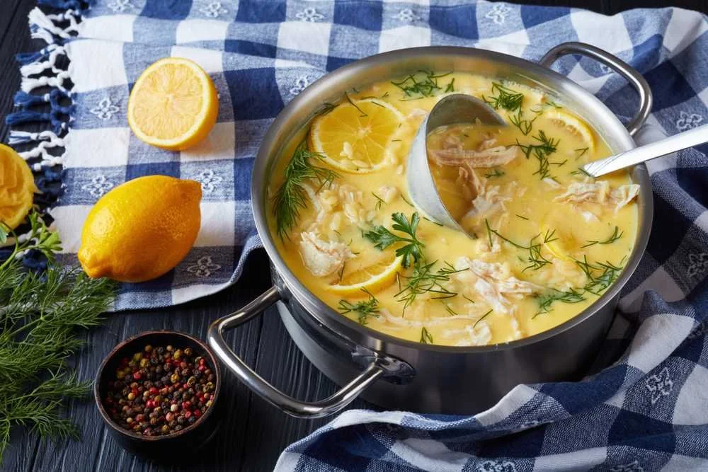 Lemon Chicken Greek Soup