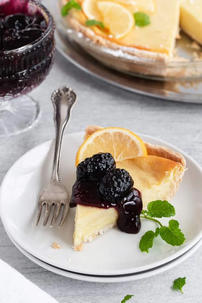 Meyer Lemon Buttermilk Pie