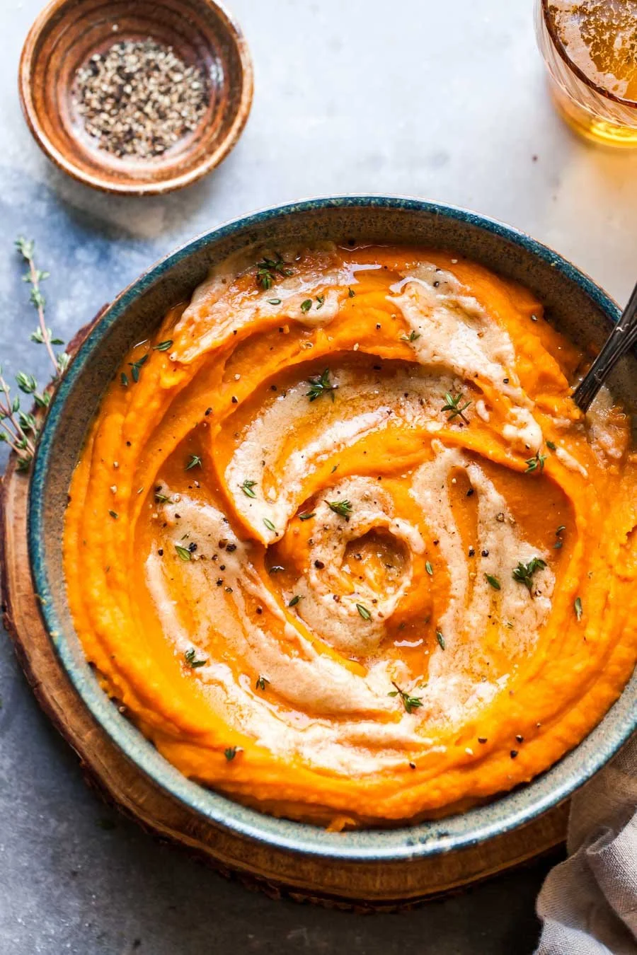 Miso Butter Mashed Sweet Potatoes