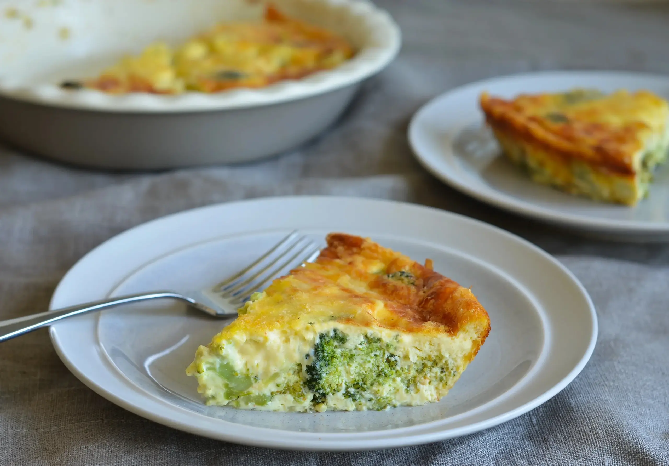 No-Crust Broccoli Quiche