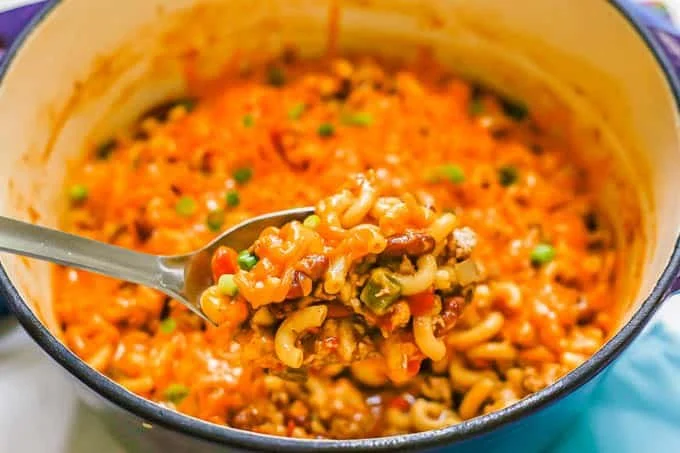 One Pot Turkey Chili Mac