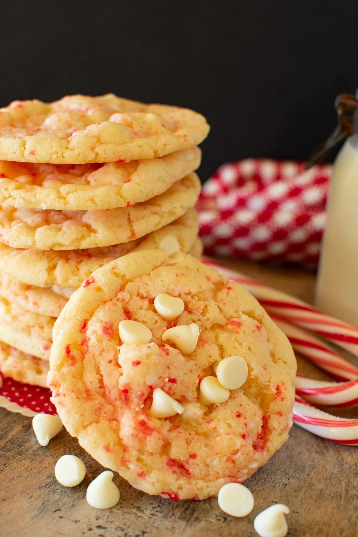 Peppermint White Chocolate Cookies