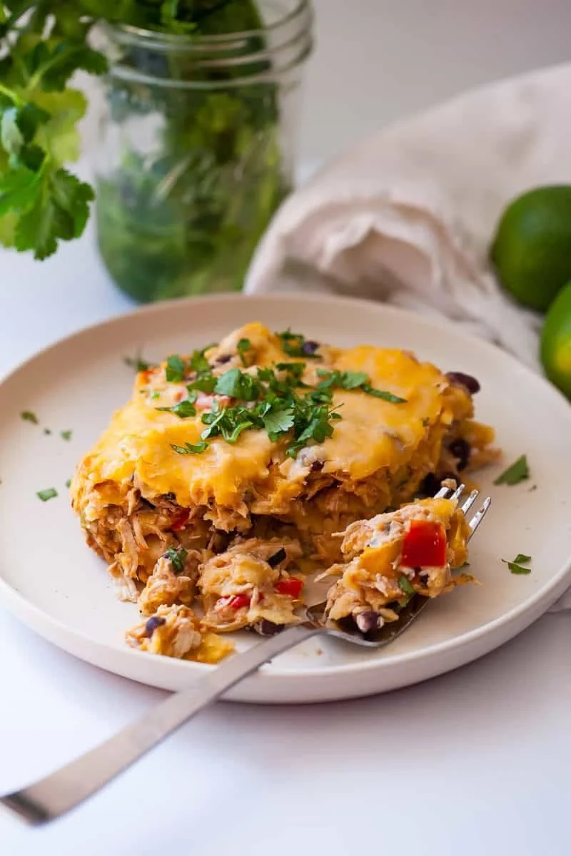 Protein-Packed Chicken Enchilada Casserole