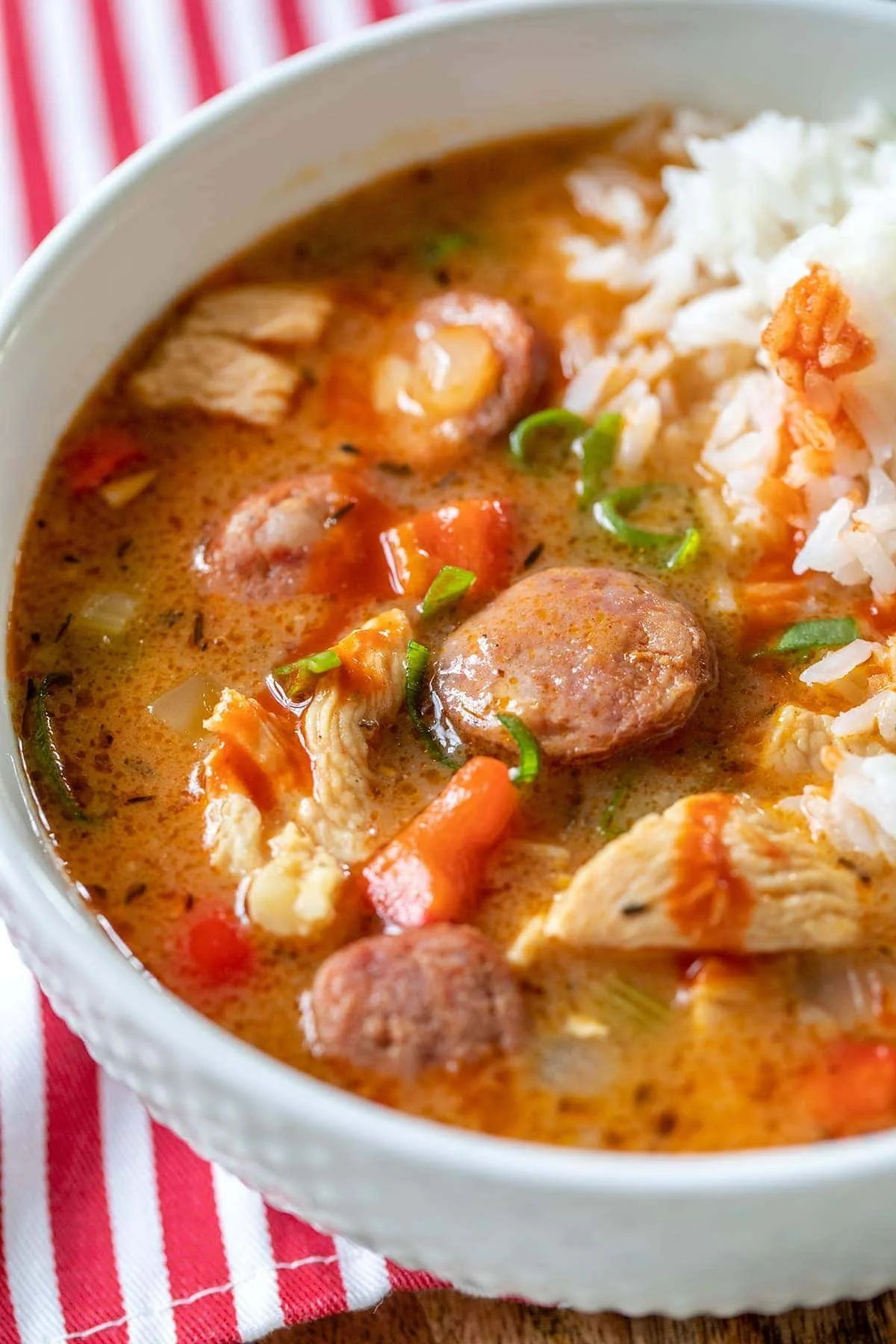 Quick Chicken Sausage Gumbo