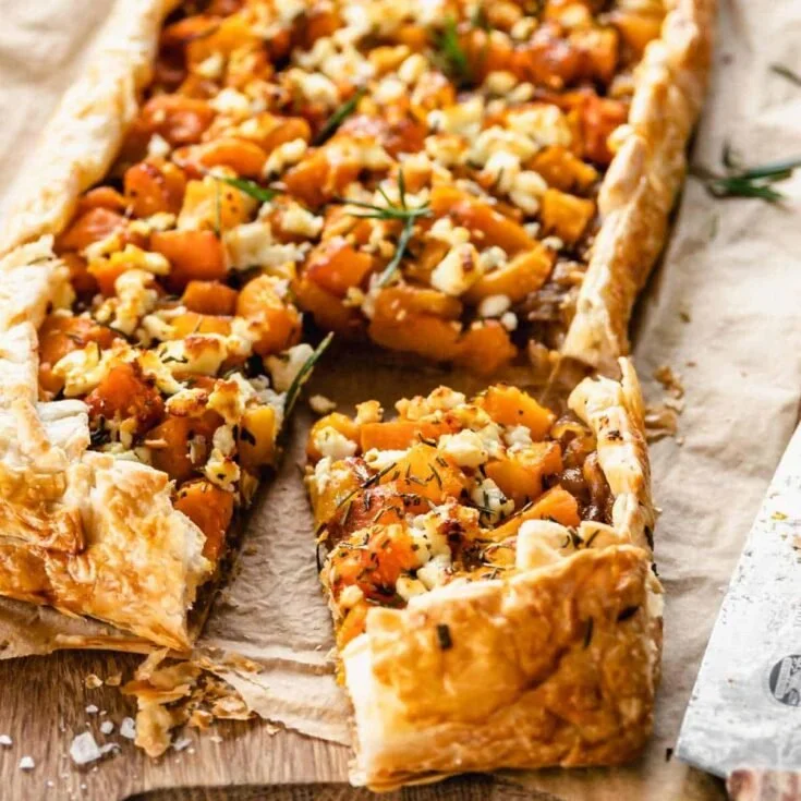 Roasted Pumpkin and Feta Tart