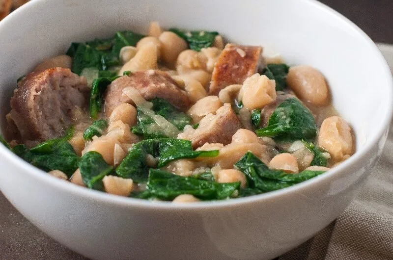 Sausage and White Bean Skillet Stew