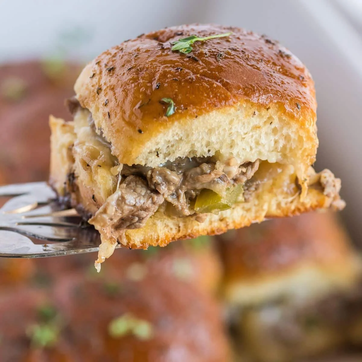 Savory Steak and Cheese Sliders