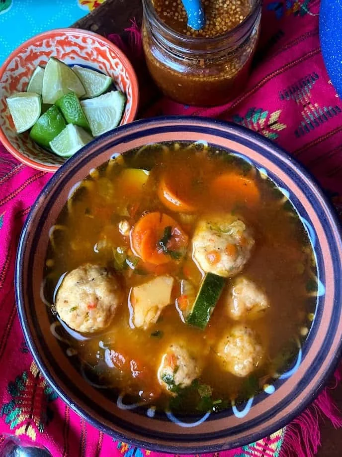 Shrimp Meatballs with Vegetables