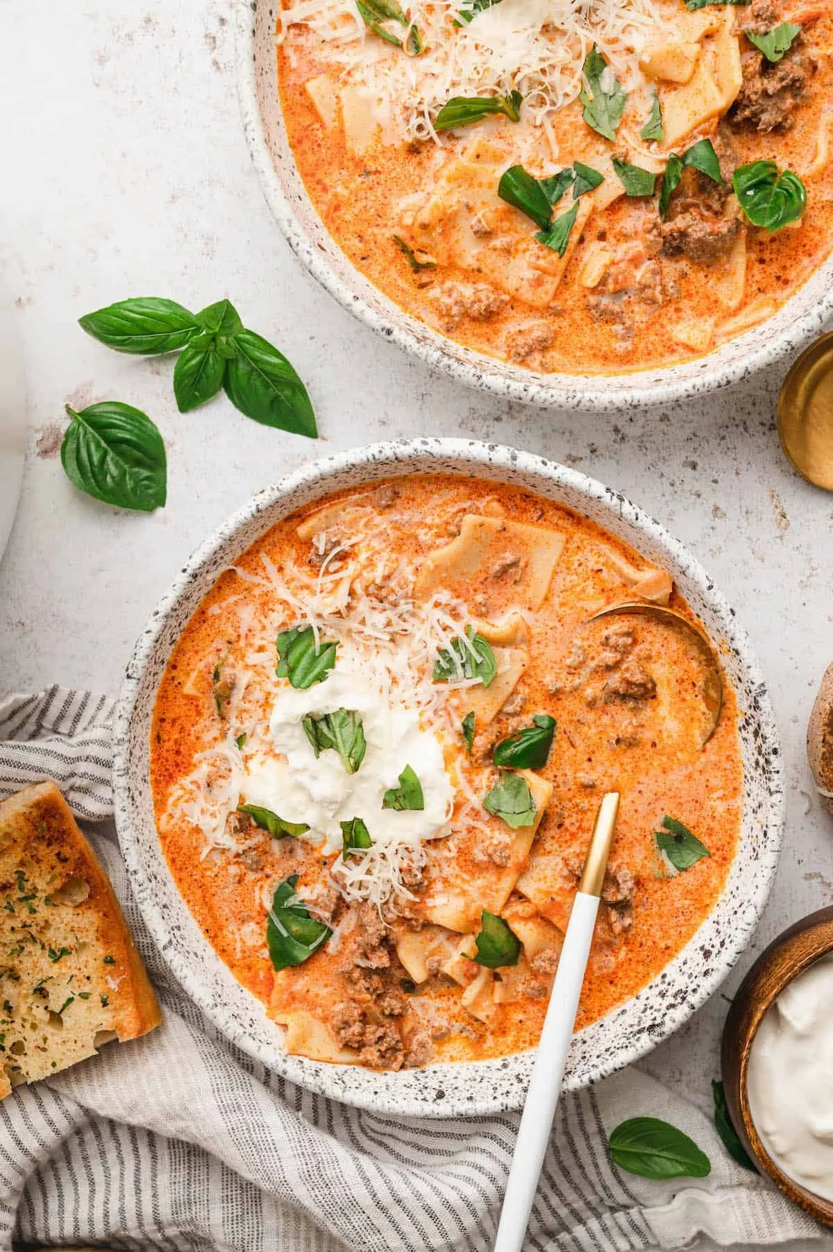 Simple Lasagna Soup
