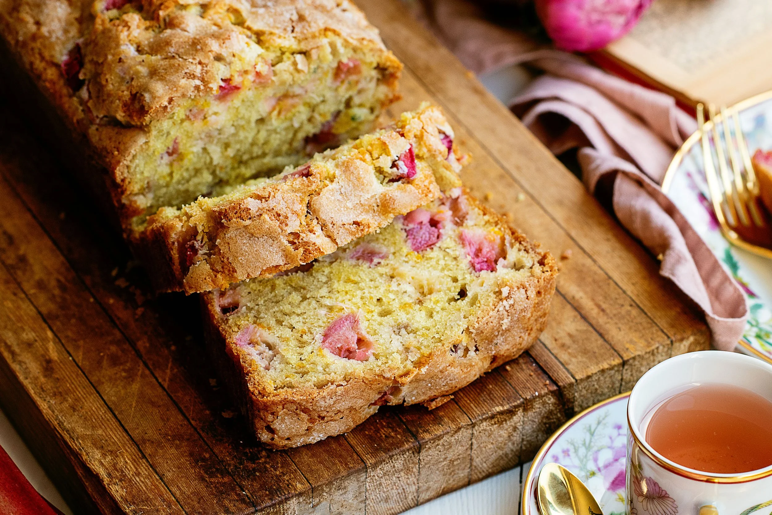 Simple Rhubarb Quick Bread