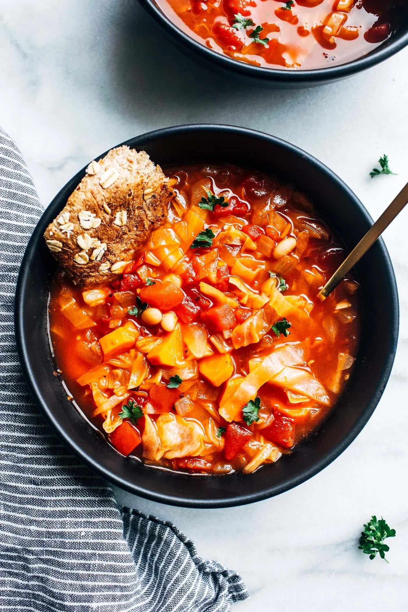 Simple White Bean Cabbage Soup