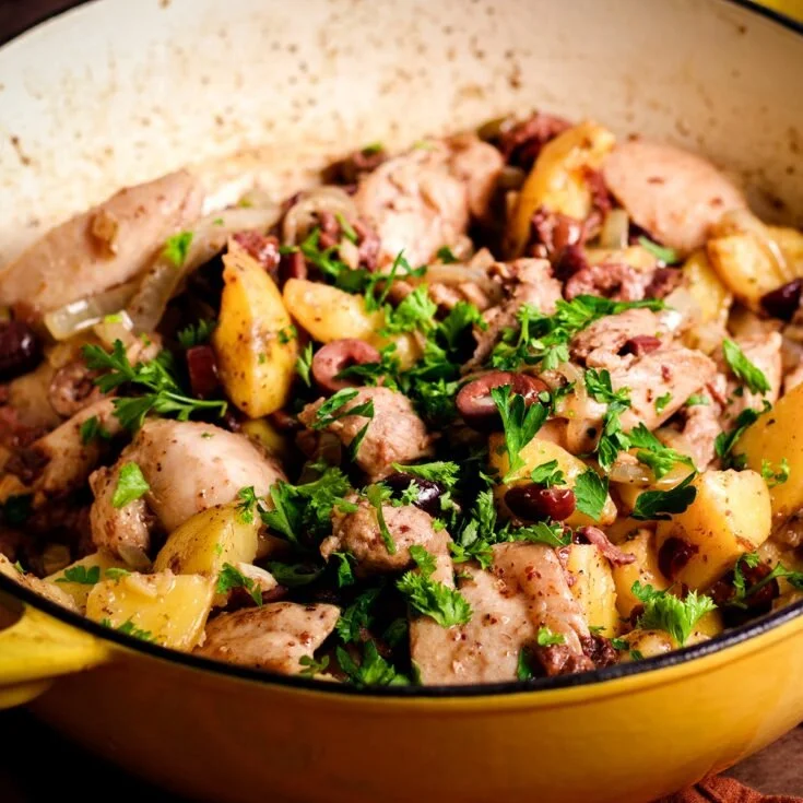 Skillet Chicken with Potatoes
