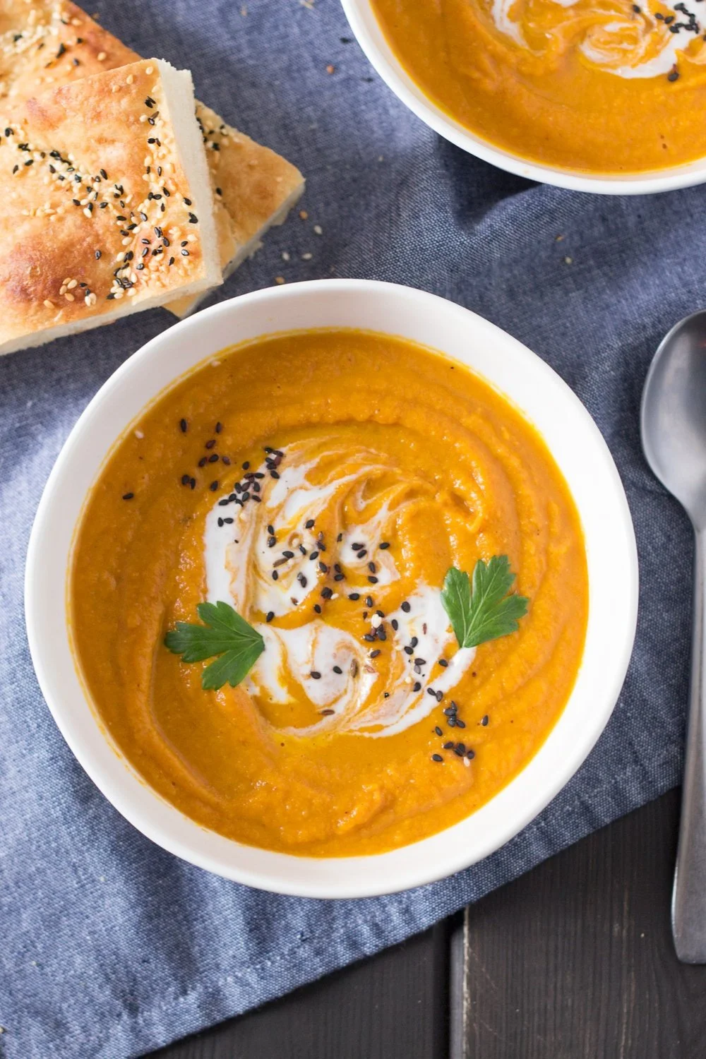 Spiced Lentil Carrot Soup