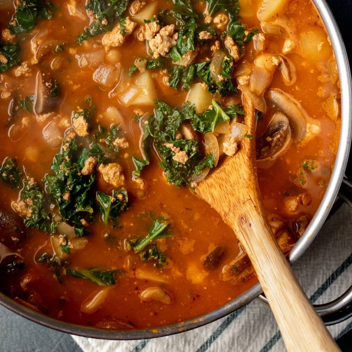 Spicy Vegan Chorizo Potato Soup
