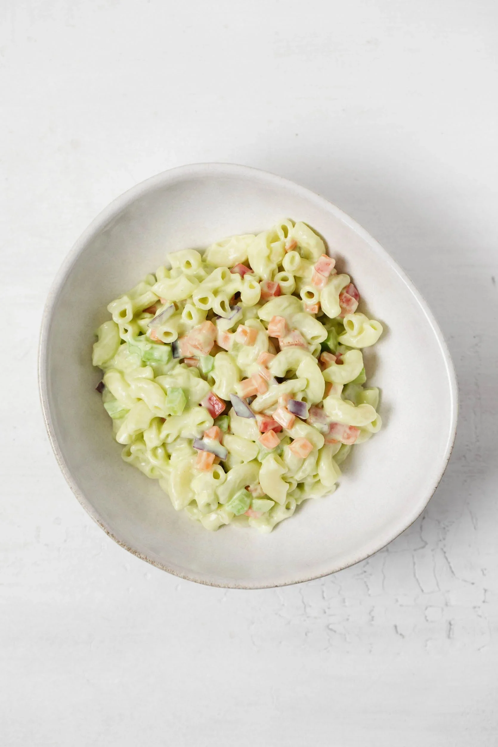 Vegan Avocado Dressing Macaroni Salad