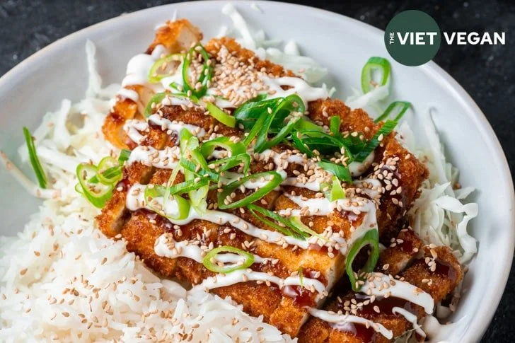 Vegan Tofu Katsu with Rice