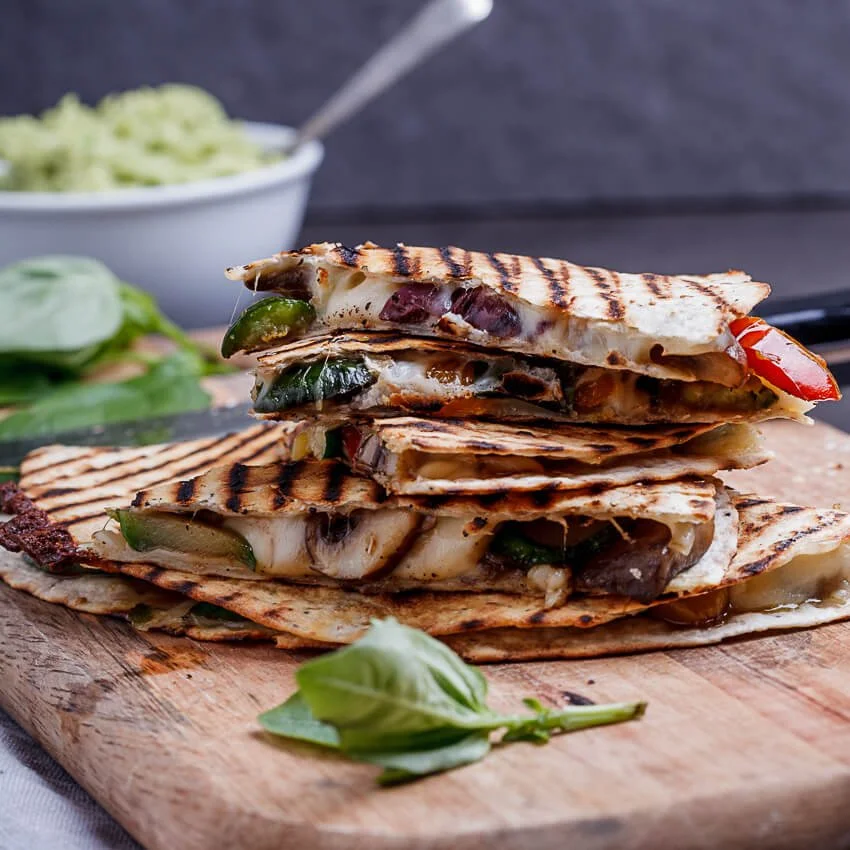 Veggie-Packed Pizza Quesadillas